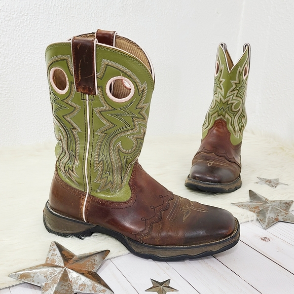 Durango Shoes - Durango Lady Rebel Western boots Meadow n' Lace Saddle size 8